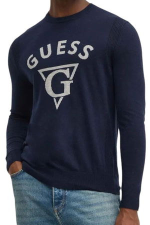 Guess Bisiklet Yaka Erkek Kazak LACIVERT Guess Bisiklet Yaka Erkek Kazak LACIVERT