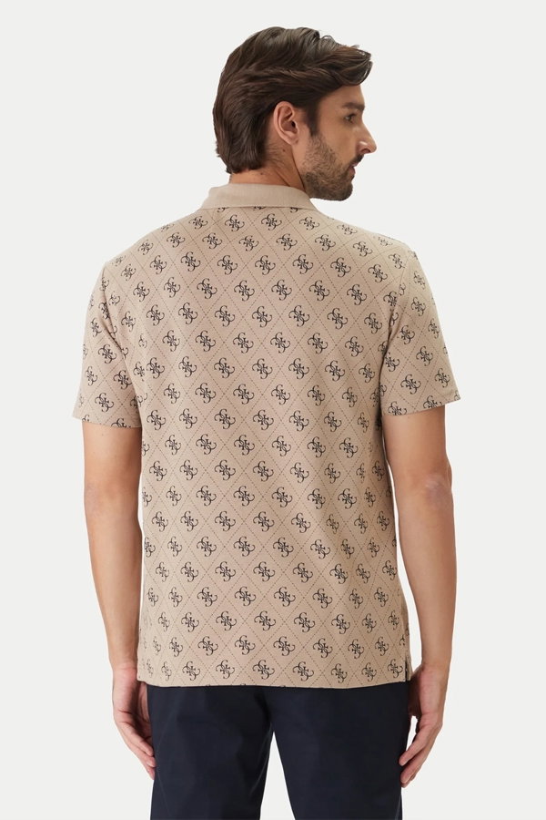 Guess Erkek Polo Yaka T-shirt BEJ