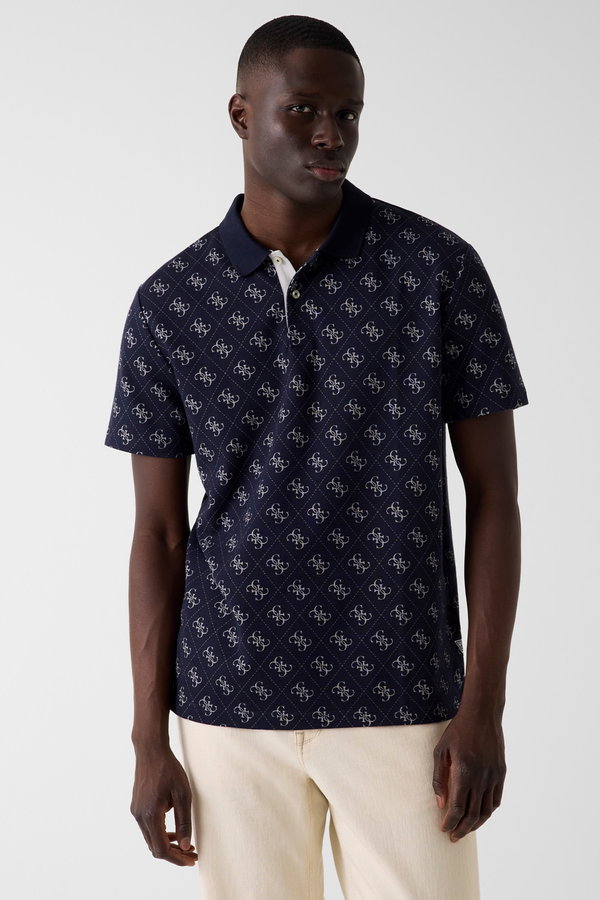 Guess Erkek Polo Yaka T-shirt LACIVERT