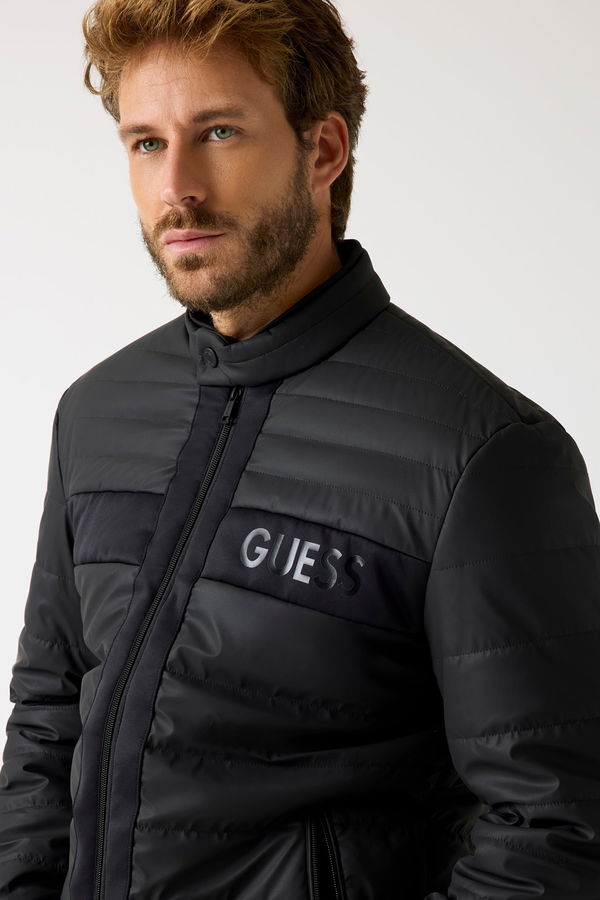 Guess Erkek Şişme Mont SIYAH