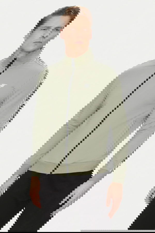 Guess Erkek Fermuarlı Sweatshirt HAKI