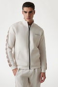 Guess Fermuarlı Erkek Sweatshirt KREM