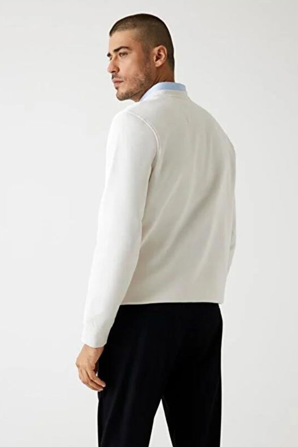 Guess Erkek Sweatshirt KREM