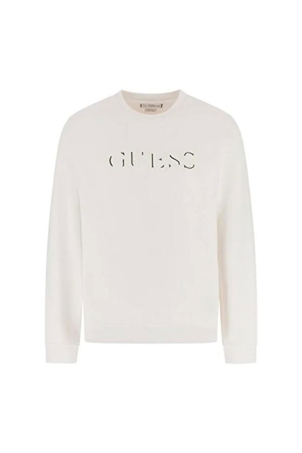 Guess Erkek Sweatshirt KREM