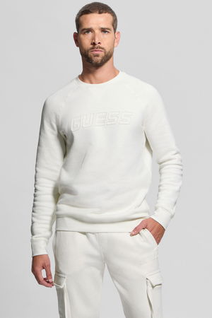 Guess Erkek Sweatshirt KREM