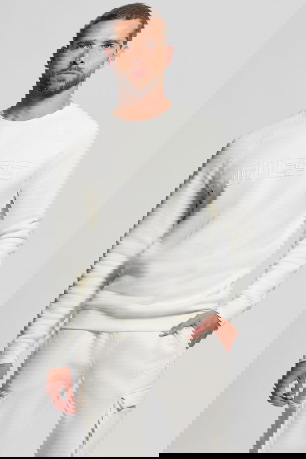 Guess Erkek Sweatshirt KREM