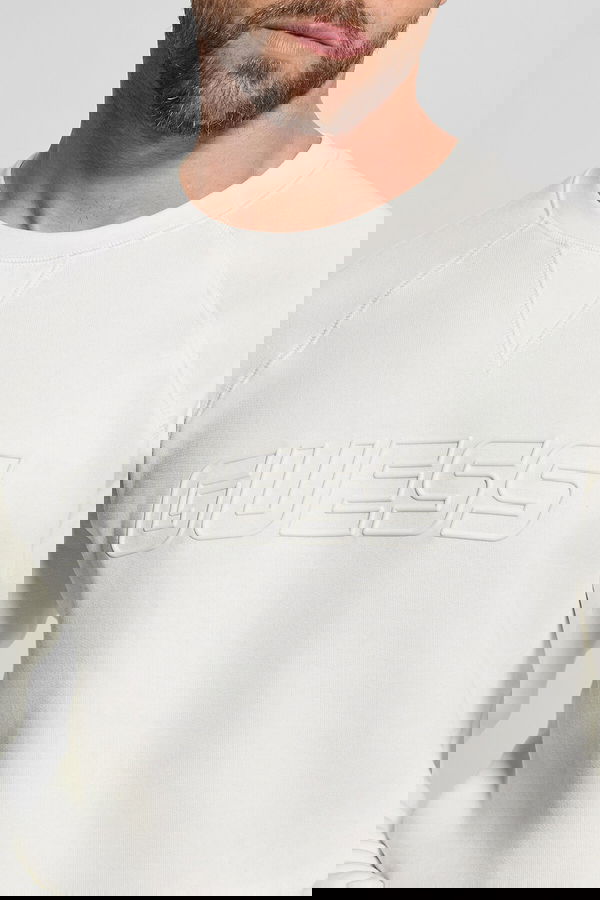 Guess Erkek Sweatshirt KREM