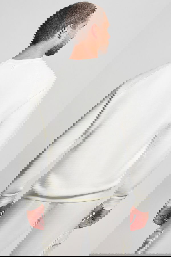 Guess Erkek Sweatshirt KREM