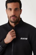 Guess Fermuarlı  Erkek Sweatshirt Siyah