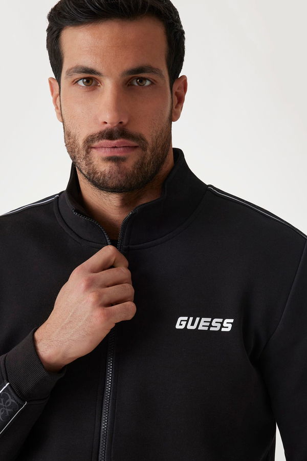 Guess Fermuarlı Erkek Sweatshirt Siyah Guess Fermuarlı Erkek Sweatshirt Siyah