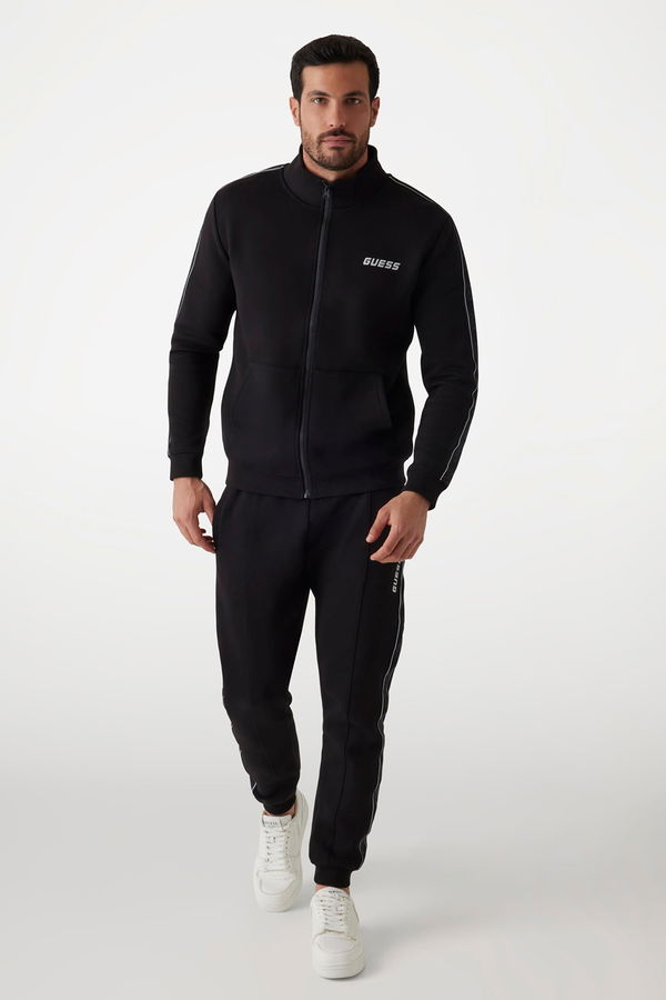 Guess Fermuarlı Erkek Sweatshirt Siyah Guess Fermuarlı Erkek Sweatshirt Siyah