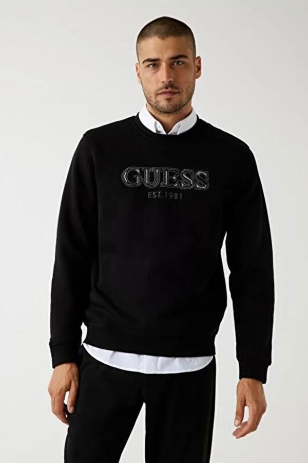 Guess Erkek Sweatshirt SIYAH