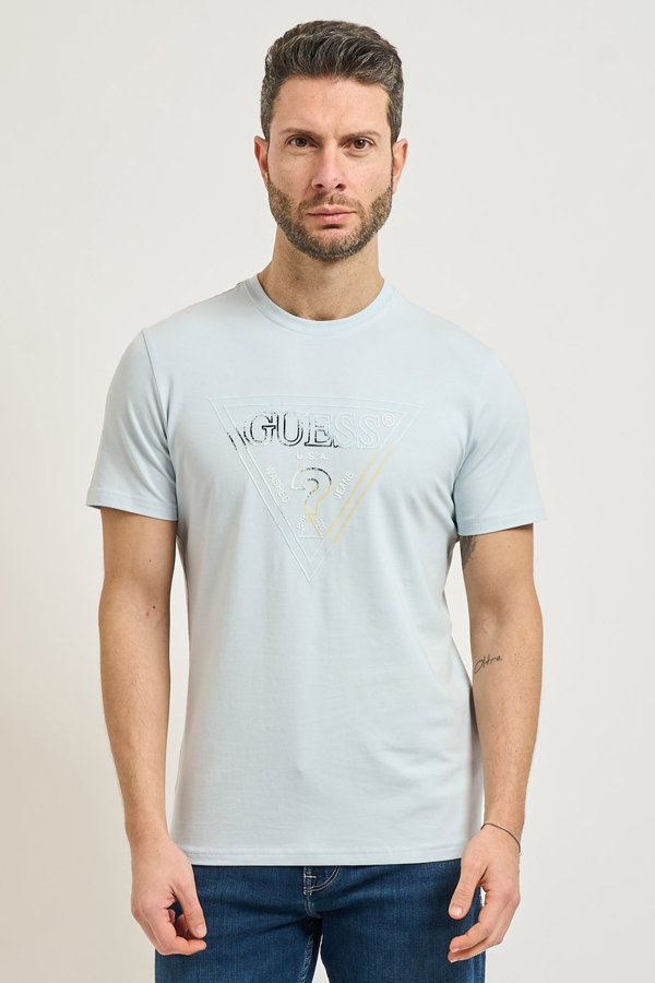 Guess Erkek T-shirt MAVI