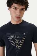 Guess Erkek T-shirt LACIVERT