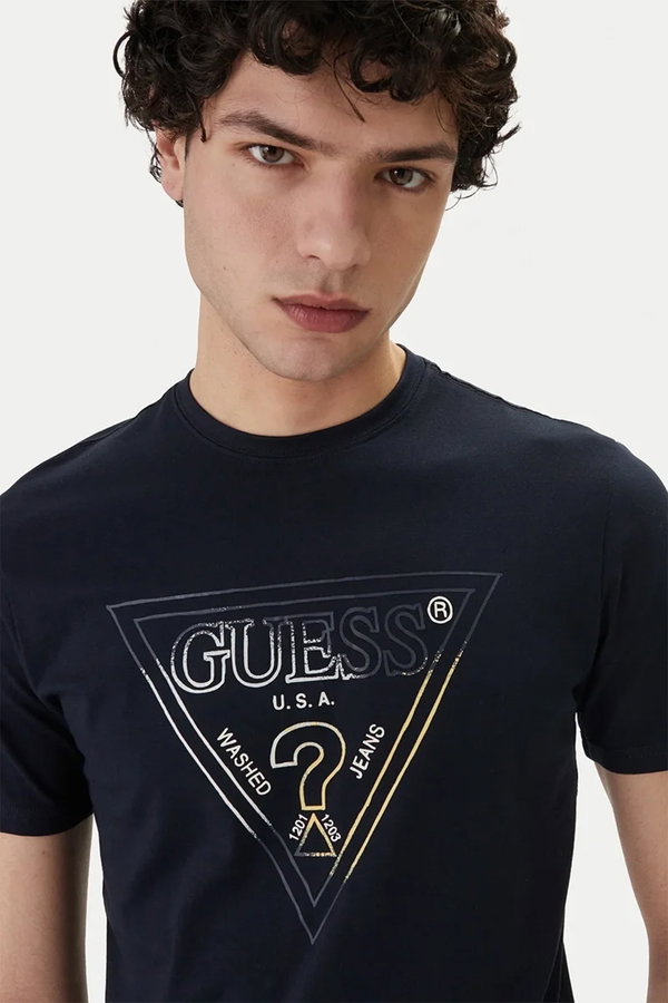 Guess Erkek T-shirt LACIVERT