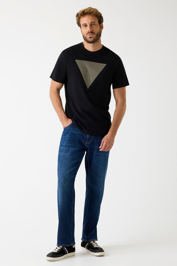 Guess Baskılı Erkek T-shirt SIYAH Guess Baskılı Erkek T-shirt SIYAH
