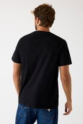 Guess Baskılı Erkek T-shirt SIYAH