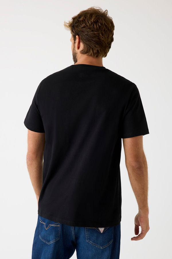 Guess Baskılı Erkek T-shirt SIYAH Guess Baskılı Erkek T-shirt SIYAH