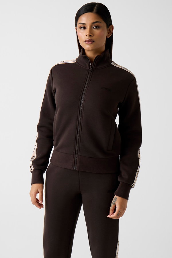 Guess Fermuarlı Kadın Sweat KAHVERENGI