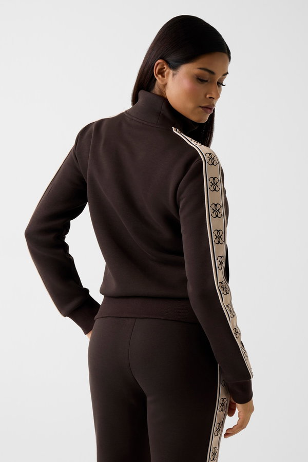 Guess Fermuarlı Kadın Sweat KAHVERENGI