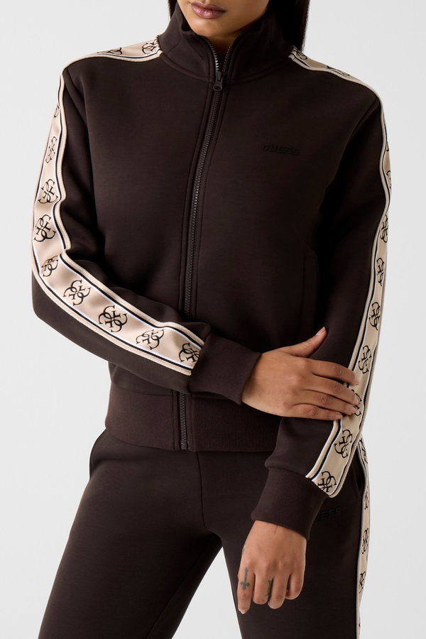 Guess Fermuarlı Kadın Sweat KAHVERENGI