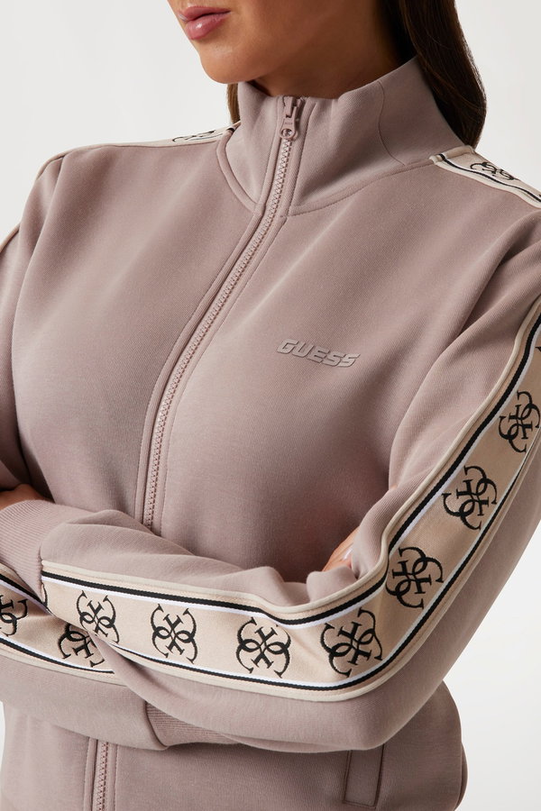 Guess Fermuarlı Kadın Sweat PUDRA