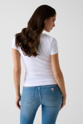 Guess Kadın Bisiklet Yaka T-shirt BEYAZ