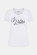 Guess Kadın Bisiklet Yaka T-shirt BEYAZ