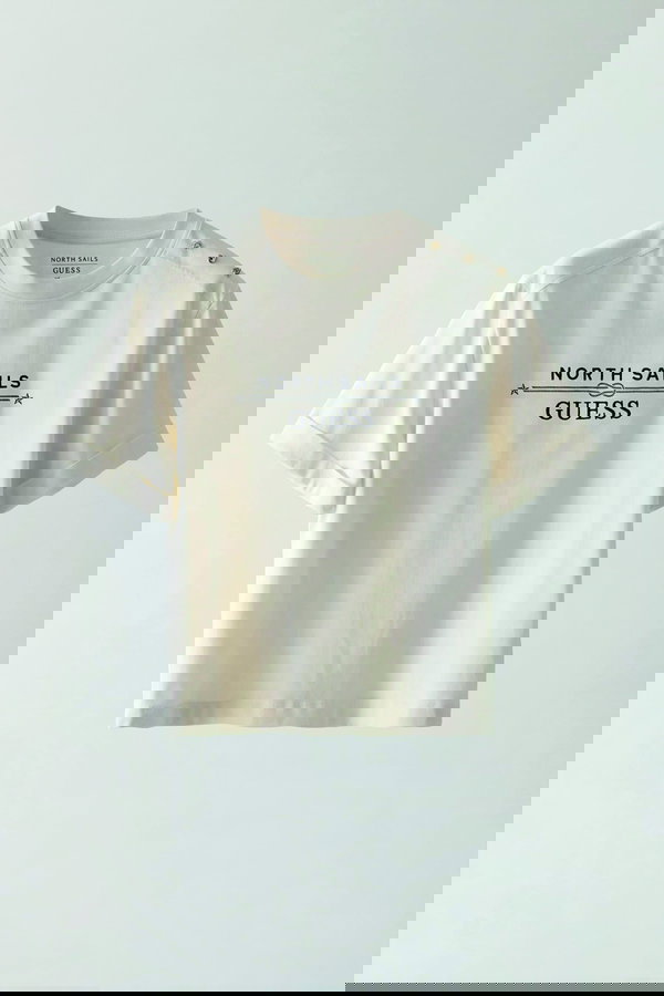 Guess Kadın Bisiklet Yaka T-shirt KREM