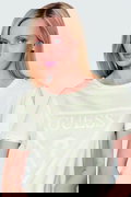 Guess Kadın Bisiklet Yaka T-shirt KREM