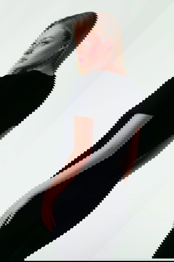 Guess Kadın Bisiklet Yaka T-shirt SIYAH