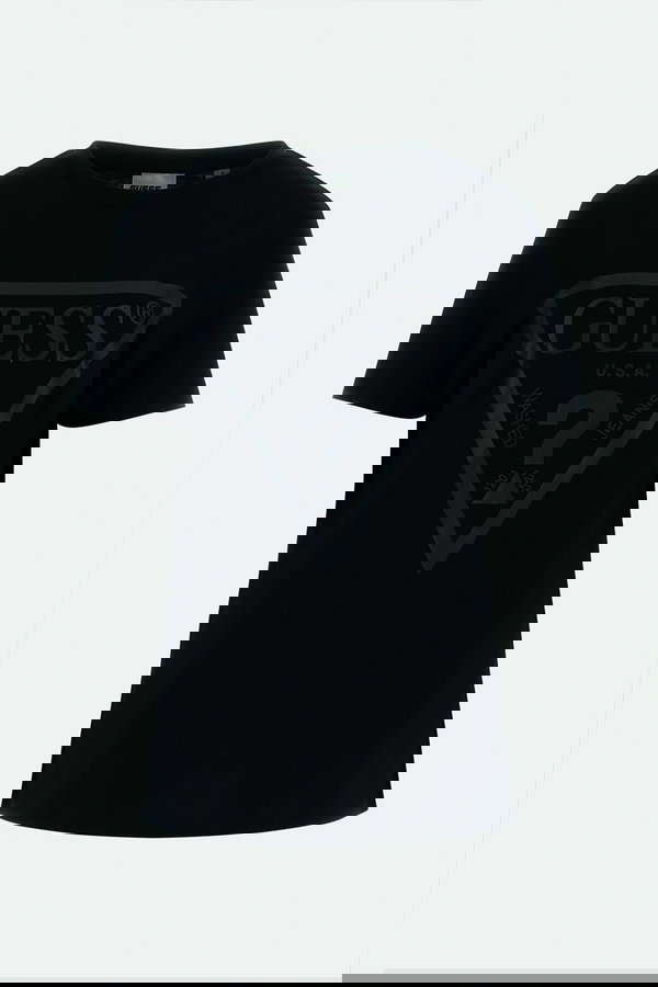 Guess Kadın Bisiklet Yaka T-shirt SIYAH