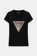 Guess Kadın Bisiklet Yaka T-shirt SIYAH