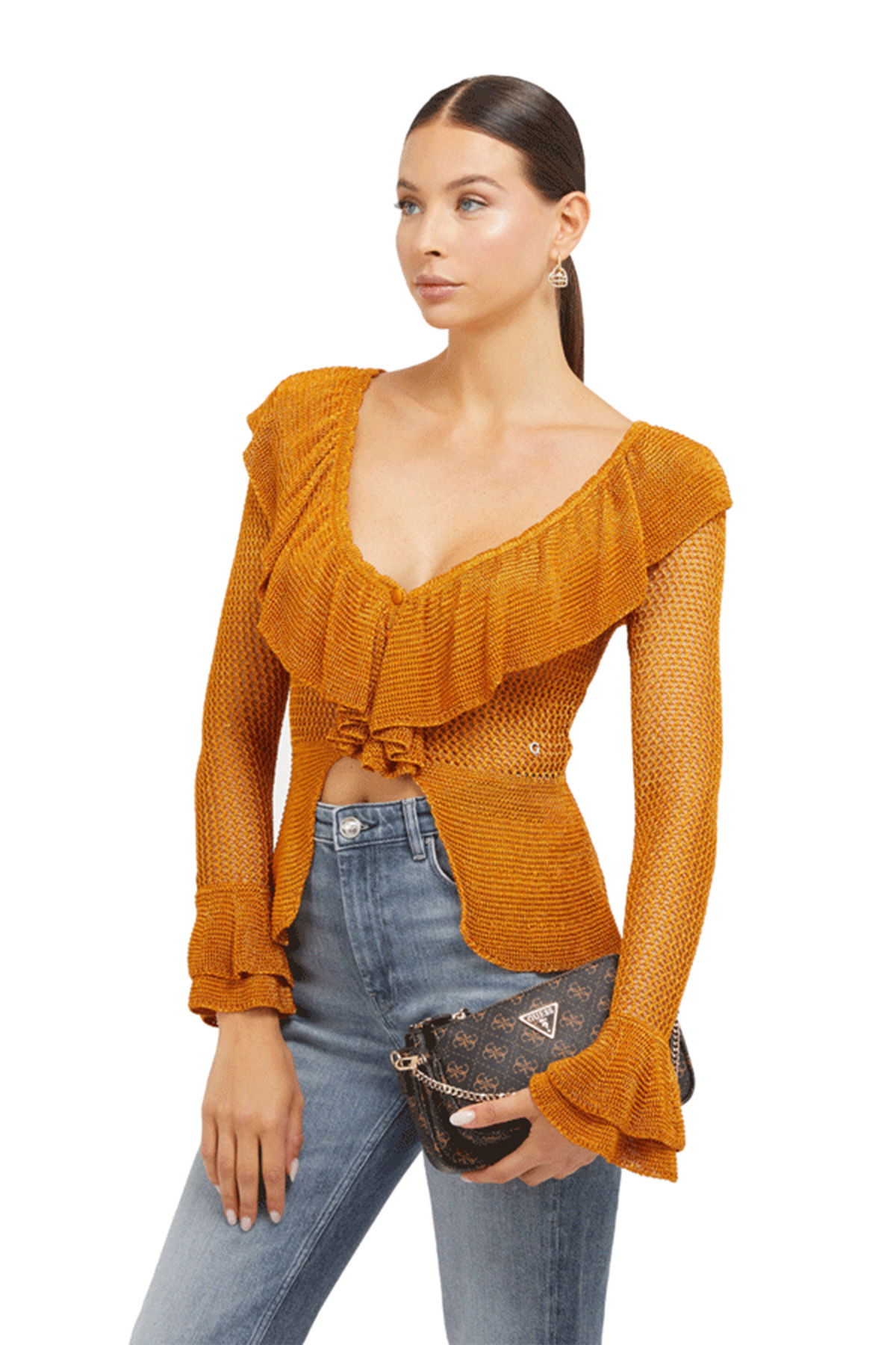 Guess Kadın Çapraz Çanta KAHVERENGI