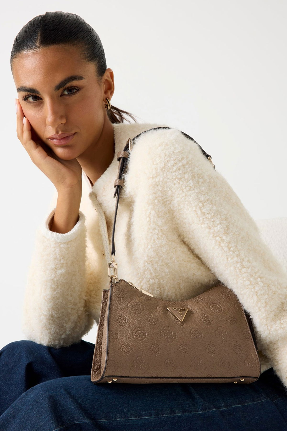 Guess Kadın Omuz Çantası KUM