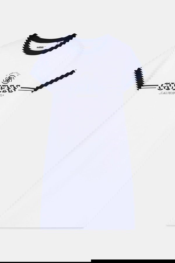 Guess Kısa Kollu Kadın Elbise Beyaz