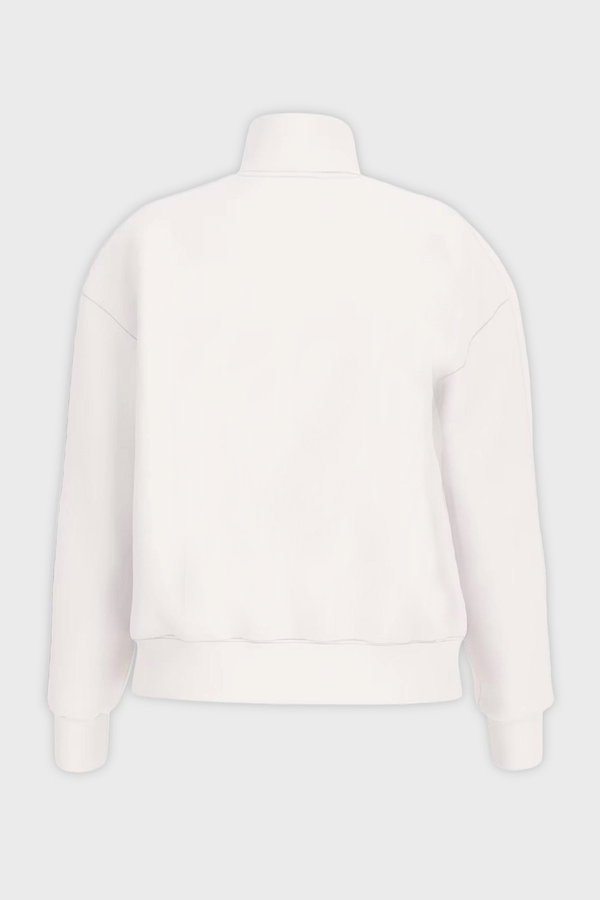 Guess Kadın Fermuarlı Sweatshirt Beyaz