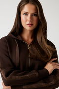 Guess Kadın Fermuarlı Sweatshirt KAHVERENGI Guess Kadın Fermuarlı Sweatshirt KAHVERENGI