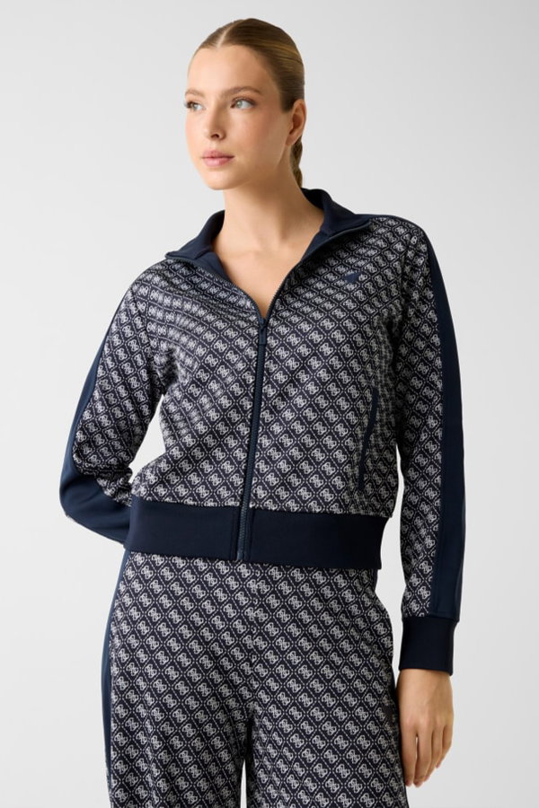 Guess Kadın Fermuarlı Sweatshirt LACIVERT