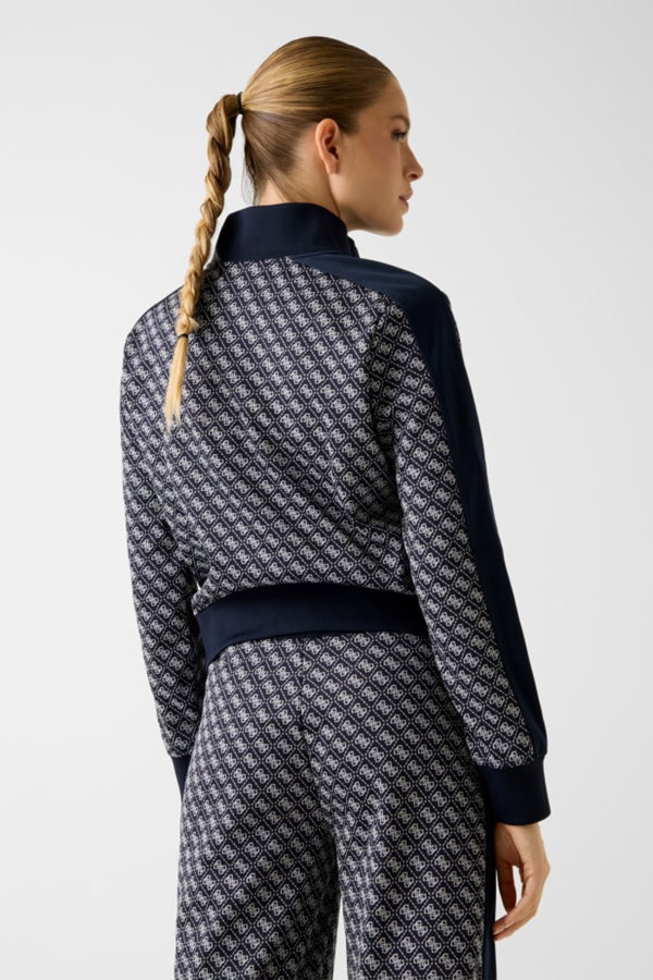 Guess Kadın Fermuarlı Sweatshirt LACIVERT