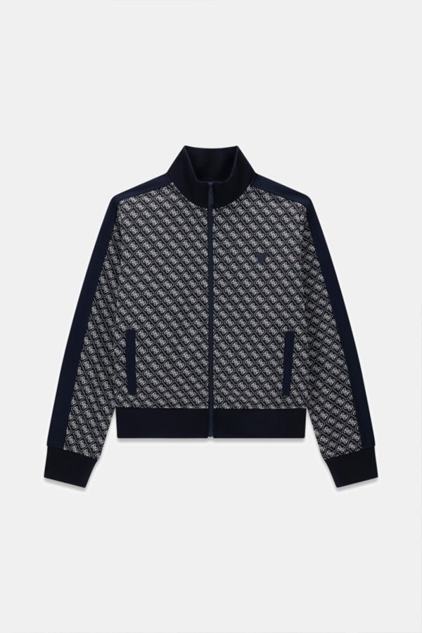Guess Kadın Fermuarlı Sweatshirt LACIVERT