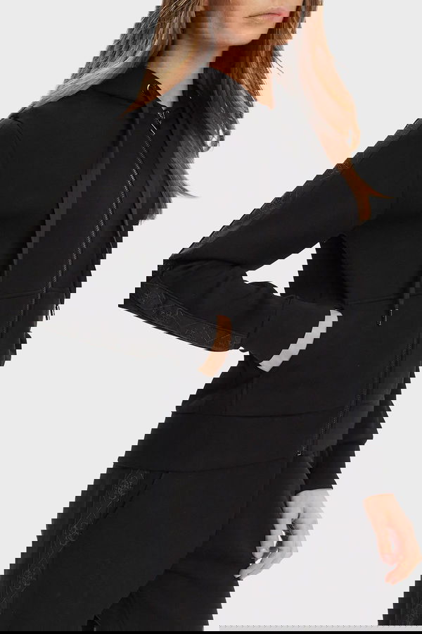 Guess Kadın Fermuarlı Sweatshirt SIYAH Guess Kadın Fermuarlı Sweatshirt SIYAH