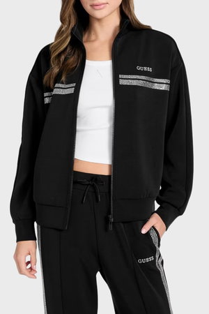 Guess Kadın Fermuarlı Sweatshirt SIYAH