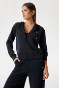 Guess Kadın Fermuarlı Sweatshirt SIYAH