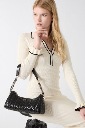 Guess Kadın Omuz Çantası SIYAH