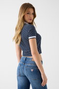 Guess Kadın Polo Yaka T-shirt LACIVERT