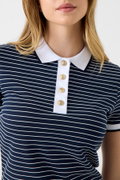 Guess Kadın Polo Yaka T-shirt LACIVERT