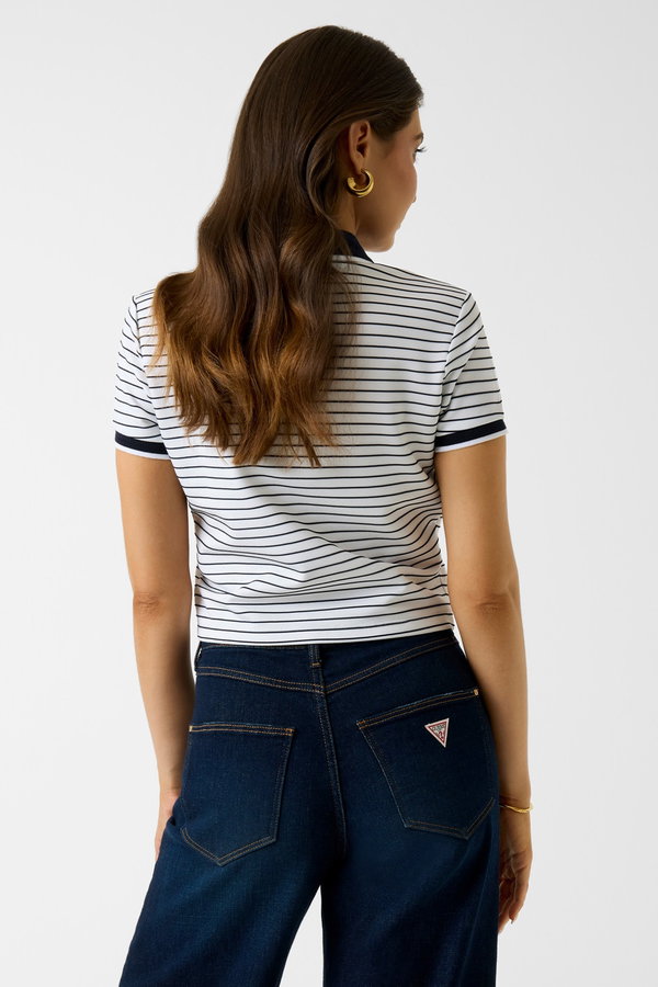 Guess Kadın Polo Yaka T-shirt SIYAH