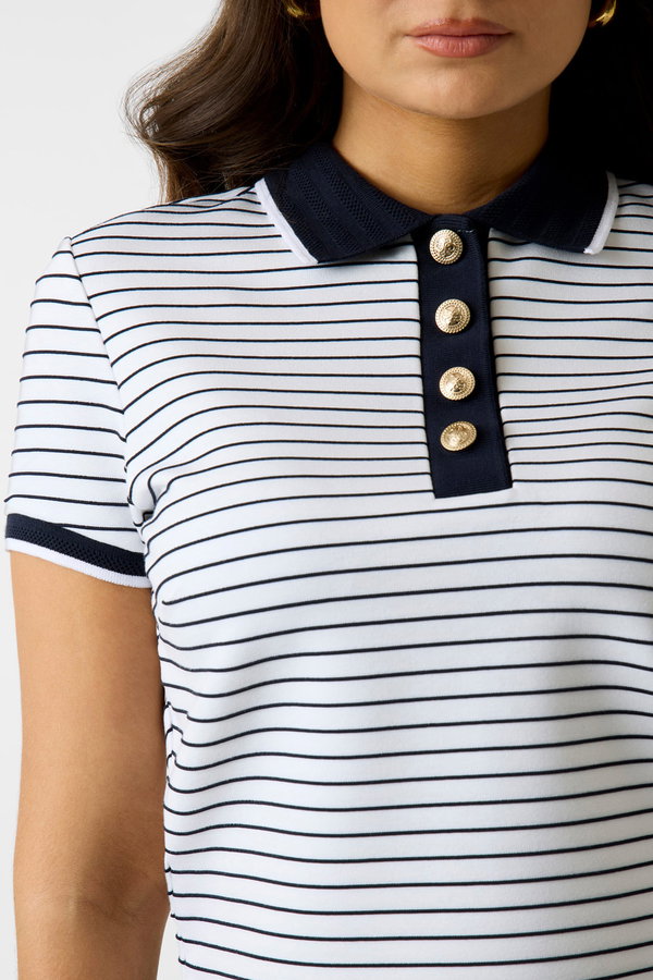 Guess Kadın Polo Yaka T-shirt SIYAH