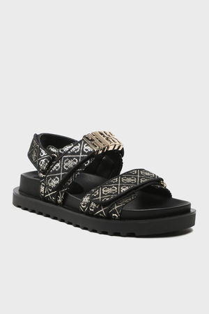 Guess Fabelis Logolu Kadın Sandalet SIYAH